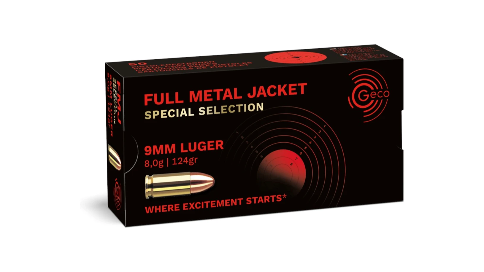 GECO Full Metal Jacket 9mm Luger 8,0g – Special Selection