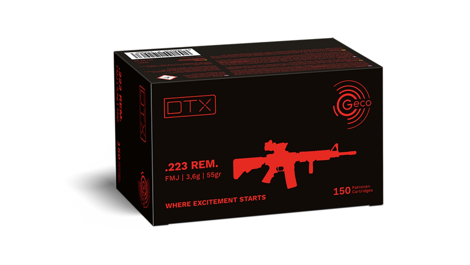 Geco DTX .223 Remington 55 grain