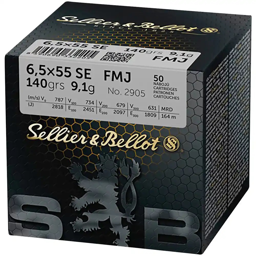 S&B 6,5x55 140grs FMJ