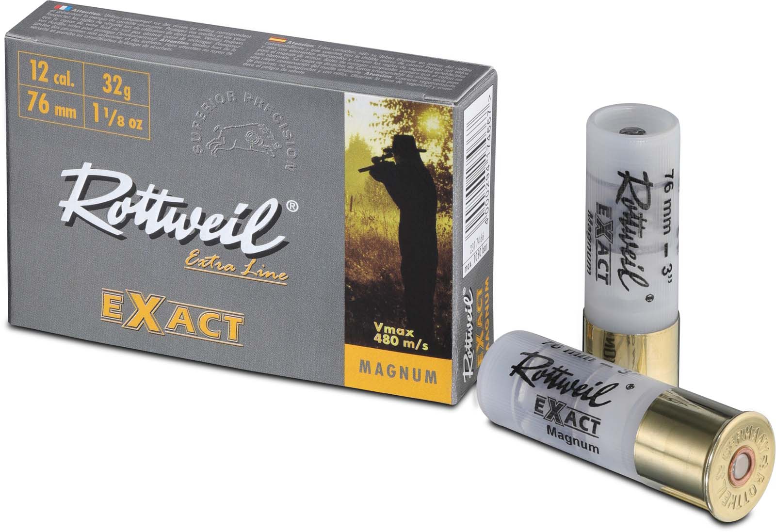 Rottweil 12/76 Exact Magnum 32g.