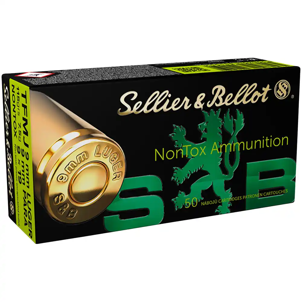 S&B 9mm 115grs TFMJ Non Tox