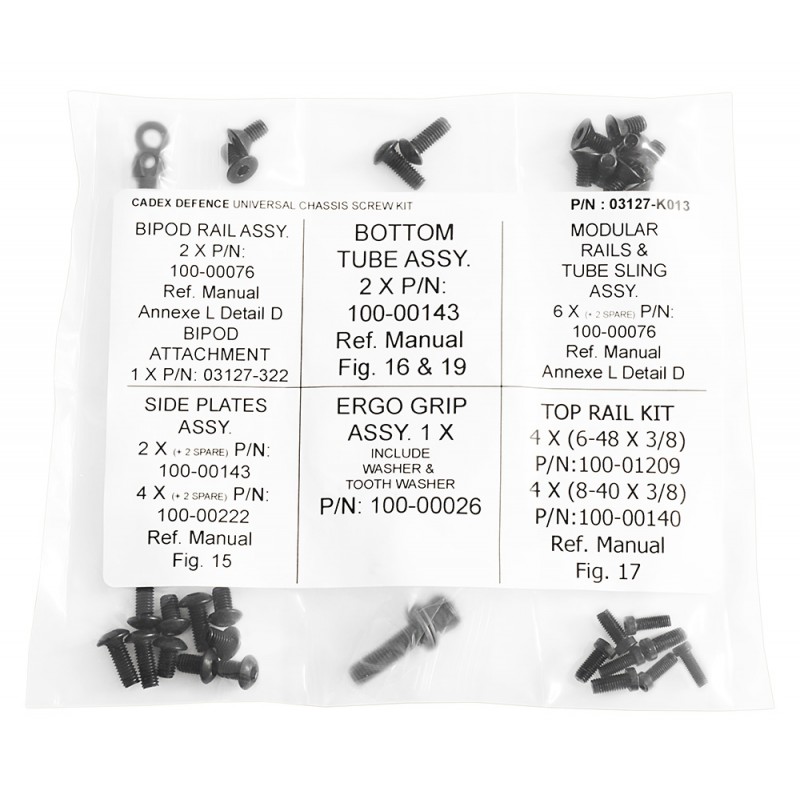 Cadex Universal Chassis Screw Kit