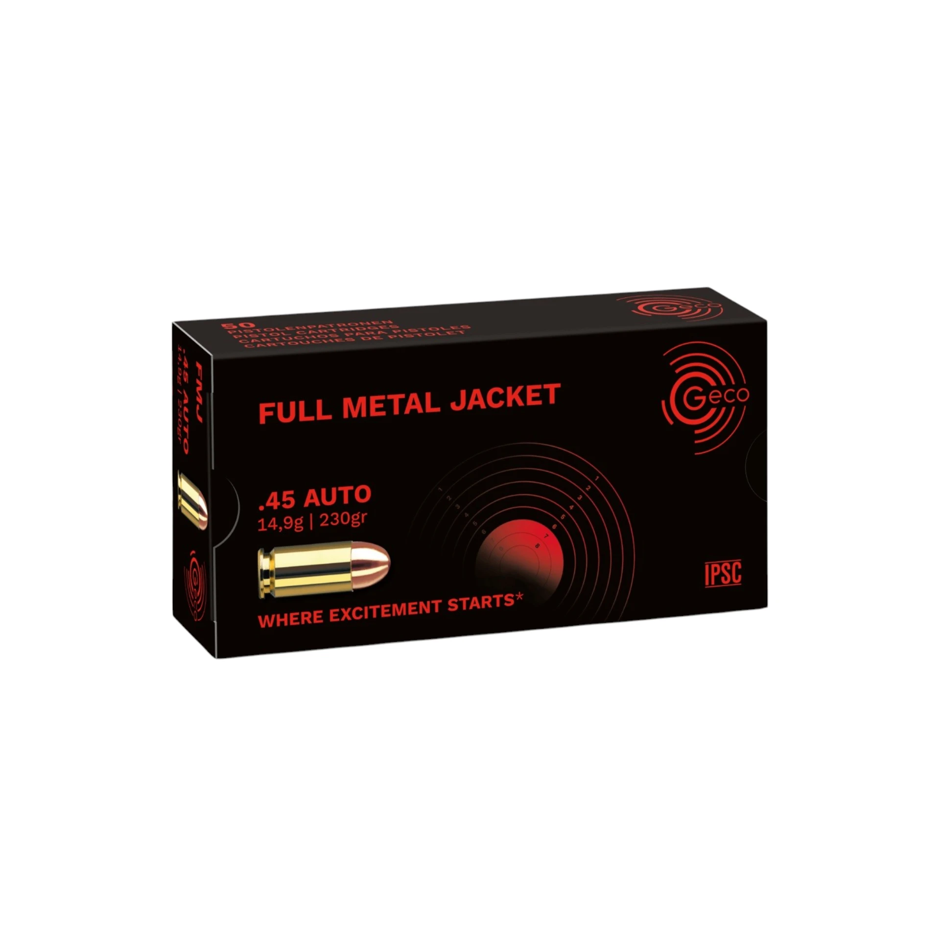 Geco .45 Auto FMJ