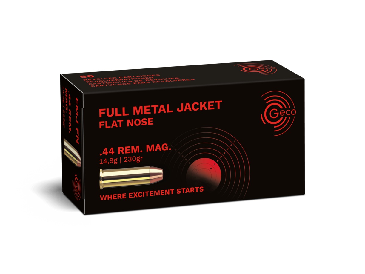 Geco .44 Magnum Full Metal Jacket Flat Nose